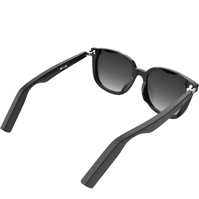 Porodo Lifestyle Trendy Square Frame Sunglasses With Polarized Lens Black 2 Mascom International.webp